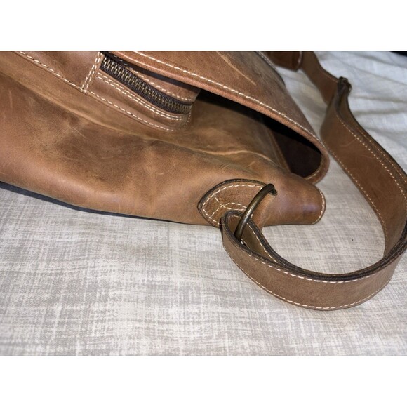 Handmade Leather Satchel NOVICA Artisan Shoulder Bag Mexico Brown Hinojosa 11.5 - Picture 9 of 16